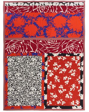 Dries Van Noten Oversized Twill Scarf - Red