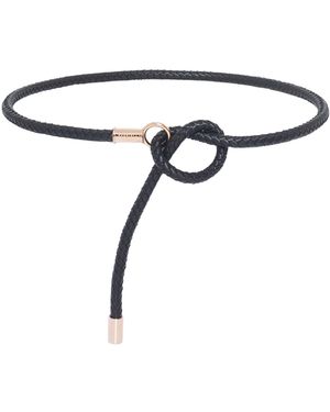 Gabriela Hearst Rope Leather Belt - Black