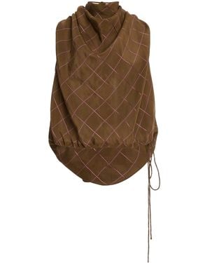 Kallmeyer Naia Draped Top - Brown