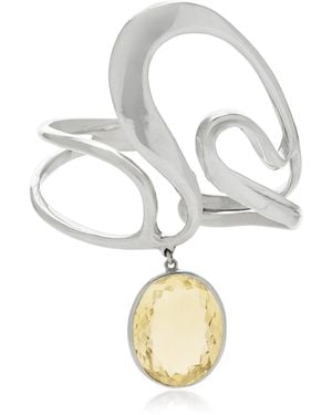 Juju Vera Lula Sterling Citrine Cuff - Metallic