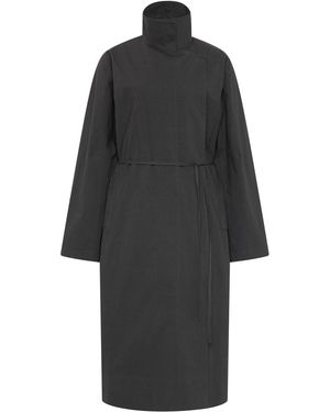 St. Agni Technical Cotton Coat - Black