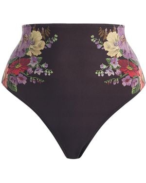 Sea Viktoria Floral High-Rise Bikini Bottom - Multicolour