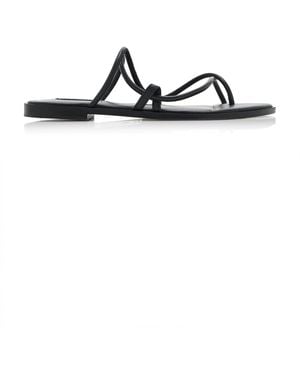A.Emery Silas Leather Sandals - Black