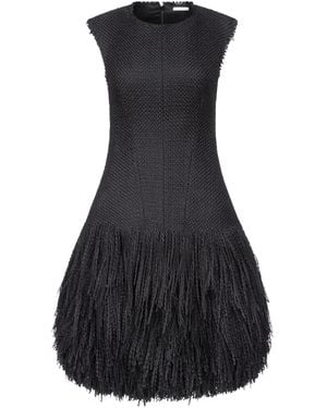 FFORME Talia Wool-Blend Mini Dress - Black