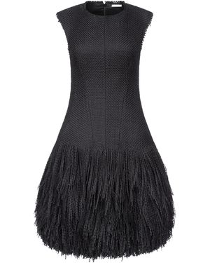FFORME Talia Wool-Blend Mini Dress - Black