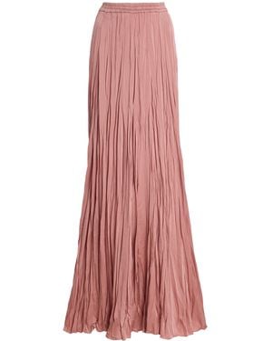 Michael Kors Jamison Crushed Charmeuse Maxi Skirt - Pink