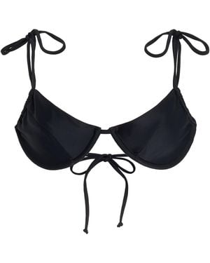Mare Perpetua August Balconette Bikini Top - Black