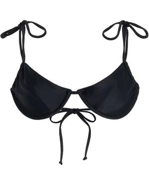 Mare Perpetua August Balconette Bikini Top - Black