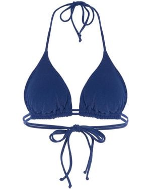 Oas Exclusive Riviera Starry Azzurra Knit Bikini Top - Blue