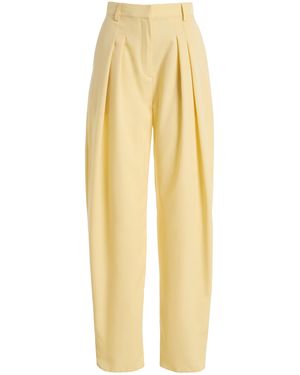 Franchise Vanessa Wool-Blend Trousers - Yellow