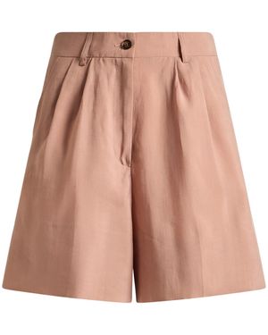 Etro Pleated Shorts - Pink