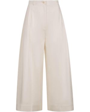 Merlette Yuna Cotton-Blend Pants - White