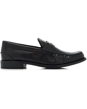 Prada Leather Loafers - Black