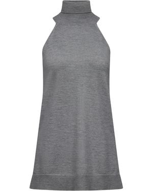 FFORME Devon Wool High-Neck Top - Gray