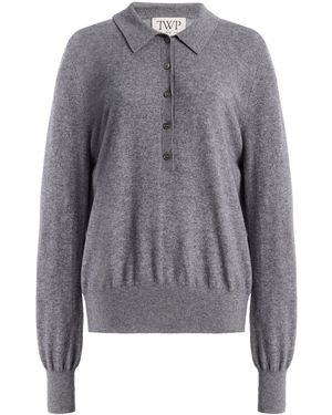Twp Uma Cashmere Henley - Grey