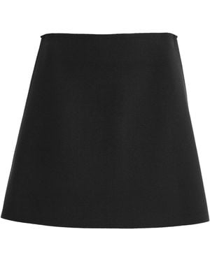 Birrot Exclusive Lay3 Crepe Mini Skirt - Black