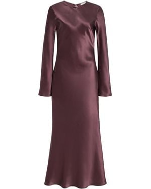 By Malene Birger Parisa Silk Maxi Dress - Purple