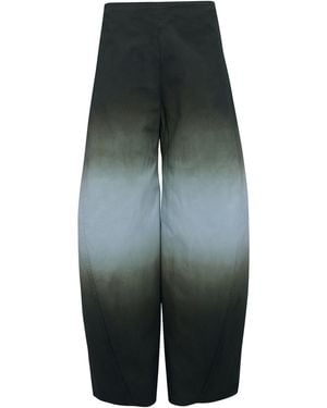 Alaïa Twisted Ombre Cotton Pants - Green