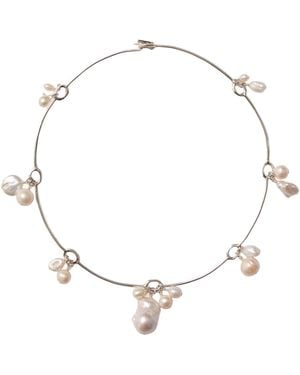 Chan Luu Plated Pearl Necklace - White