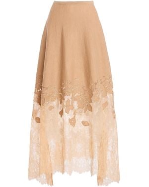 Ulla Johnson Josina Merino Wool Lace Maxi Skirt - Natural