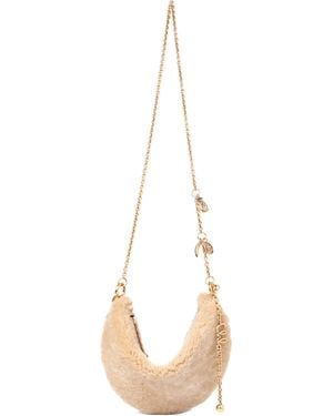 Chloé Icons Shearling Bag - Natural