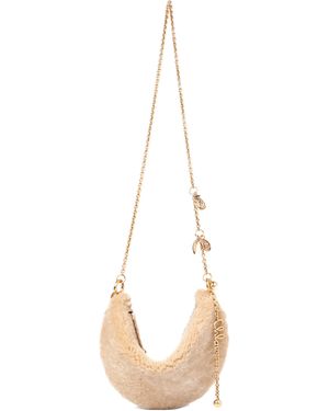 Chloé Icons Shearling Bag - Natural