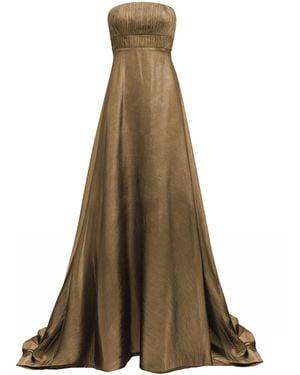 Francesca Miranda Akoniton Silk Maxi Dress - Natural