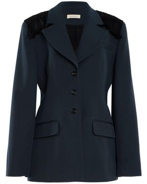 DIOTIMA Garvey Mortimer Wool Twill Blazer - Blue