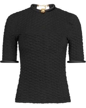 Silvia Tcherassi Venecia Textured T-shirt - Black