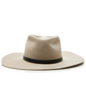 Janessa Leone Beck Wool Fedora - Natural