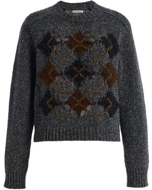 Kallmeyer Nina Crewneck Wool-Blend Jumper - Black