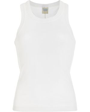 Flore Flore Hannah Cotton Tank Top - White