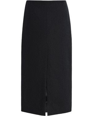 Nili Lotan Mariha Wool Midi Skirt - Blue