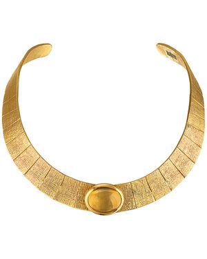 Juju Vera Athena Citrine 14K-Plated Necklace - Metallic