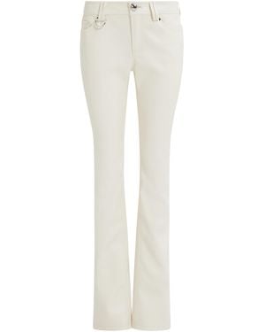 Aje. Morgan Faux Leather Slim Pants - White