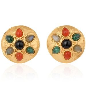 Sylvia Toledano Plated Paisley Earrings - Multicolour
