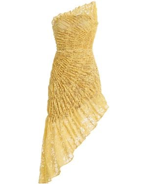 Georgia Hardinge Utopia Lace Maxi Dress - Yellow