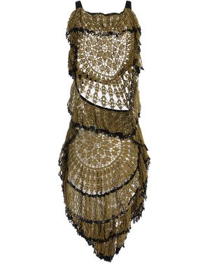 DIOTIMA Trio Web Cotton-Crochet Mini Dress - Green