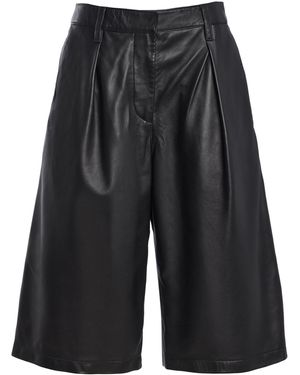 Ulla Johnson Ames Knee-Length Leather Culottes - Black