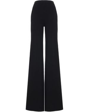 Ralph Lauren Beonca Crepe Wide-Leg Pants - Black