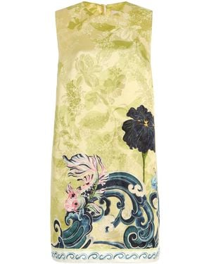 ALÉMAIS Rochester Jacquard Mini Dress - Yellow