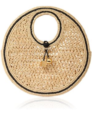 Jacquemus Le Petit Rond Spiaggia Clutch Bag - Metallic