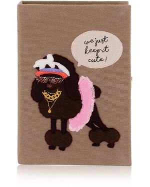 Olympia Le-Tan Keep It Cute Clutch - Brown