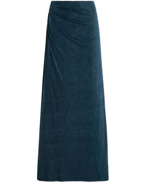 Significant Other Exclusive Priya Draped Jersey Maxi Skirt - Blue