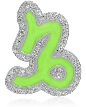 Ashna Mehta Capricorn 18K Diamond Bag Charm Bag Bijoux - Green