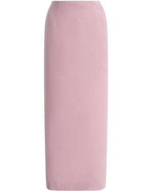 Chorus Exclusive Crepe Maxi Column Skirt - Pink
