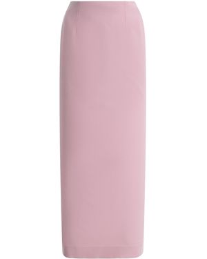 Chorus Exclusive Crepe Maxi Column Skirt - Pink