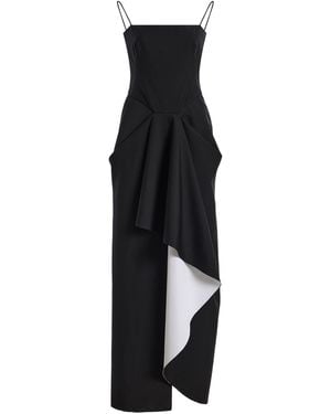 Givenchy Wool-Mohair Midi Wrap Dress - Black