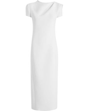 KHAITE Iryl Open-Back Crepe Maxi Dress - White