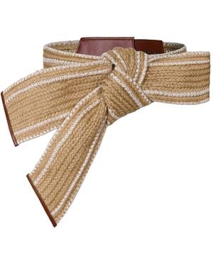 Johanna Ortiz Wind Whisper Tie-Front Belt - Natural